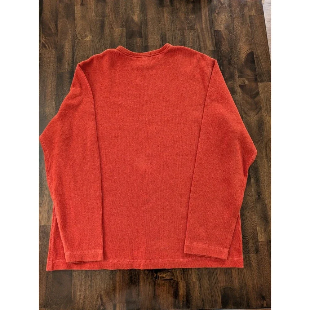 Banana Republic Men’s XL 100% Cotton Crewneck Sweater Burnt Orange Pullover